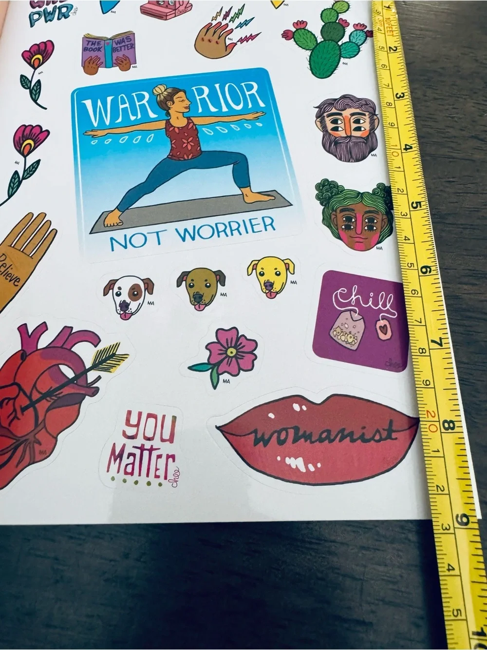 Feminist Female Namaste Stickers